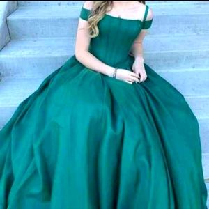 Emerald Green Clarisse Ballgown